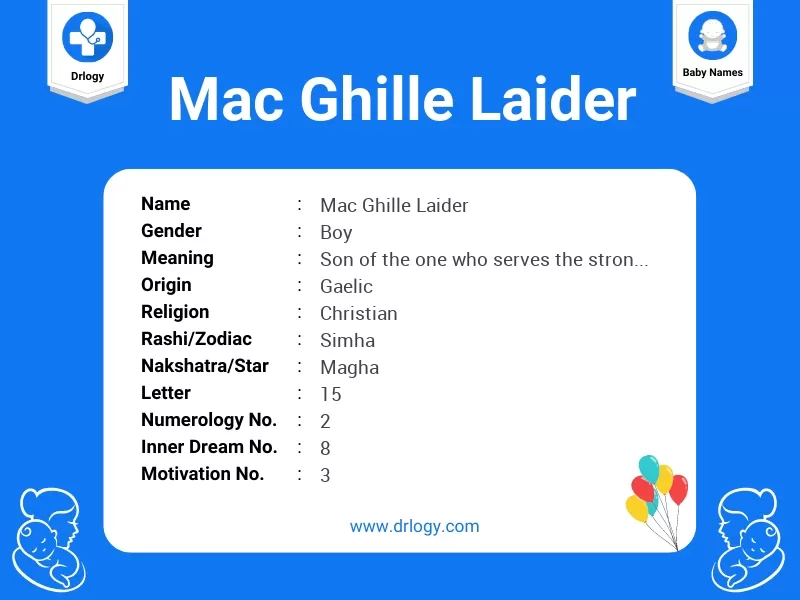 Mac Ghille Laider Name Meaning